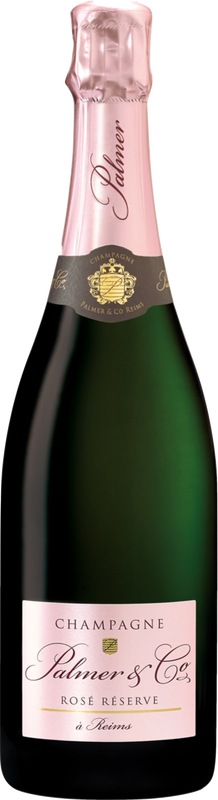 Bottiglia di Champagne Palmer Rosé Reserve AOC di Château Palmer