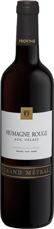 Bottle of Humagne rouge du Valais AOC Grand Metral from Provins
