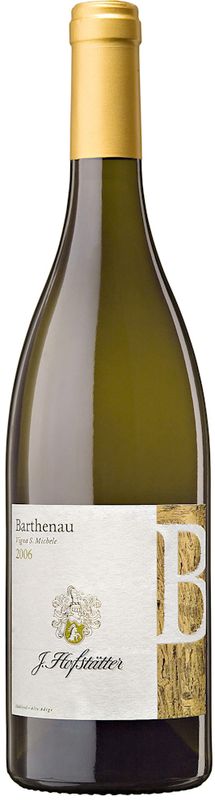 Bouteille de Pinot Bianco Alto Adige DOC Vigna S. Michele Barthenau MO de Hofstätter