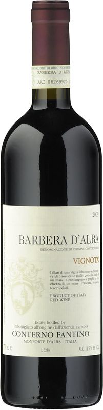 Bouteille de Barbera d'Alba DOC Vignota de Conterno Fantino