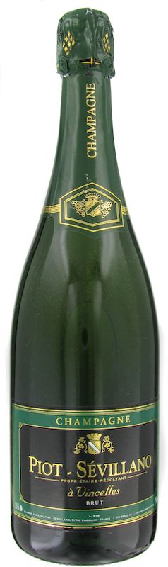 Bottiglia di Champagne Piot Sevillano Brut AOC di Piot-Sévillano
