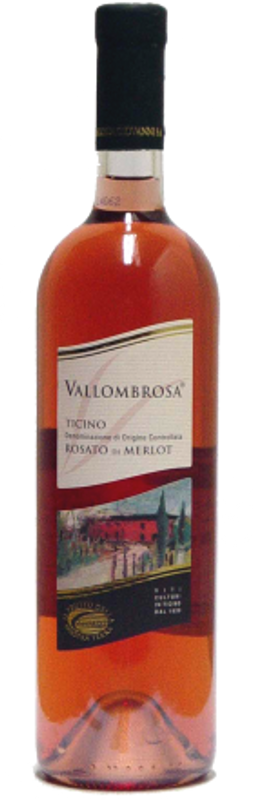 Bottle of Vallombrosa Rosato Di Merlot Ticino DOC from Tamborini