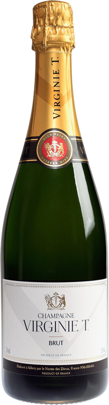 Bottle of Champagne Virginie T. brut from Les Domaines Virginie