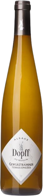 Bottiglia di Gewurztraminer Terres Épicées Alsace AOC di Dopff au Moulin