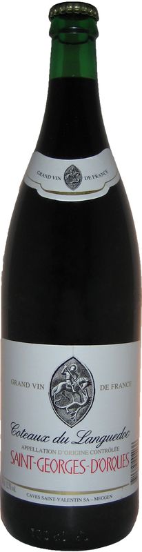 Bottle of St. Georges d'Orques C. du Languedoc AOC from Caves Saint-Valentin