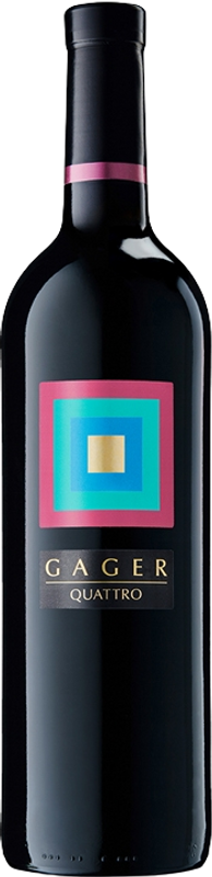 Flasche Quattro Cuvée von Weingut Gager