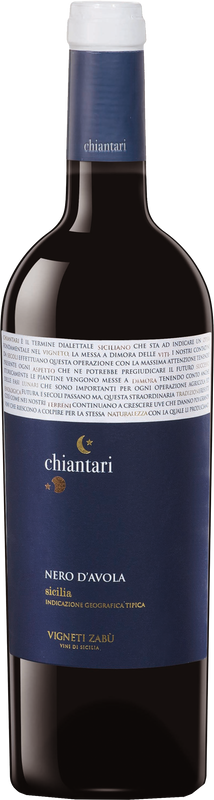 Bottiglia di Chiantari Nero d'Avola Sicilia IGP di Vigneti Zabù