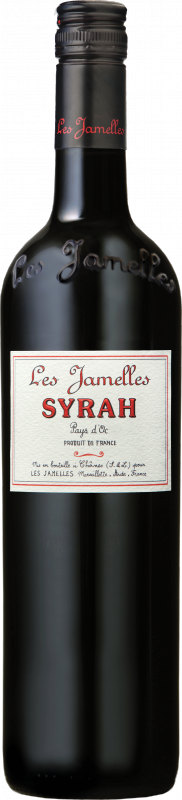 Bouteille de Syrah Vin de Pays d'Oc de Les Jamelles