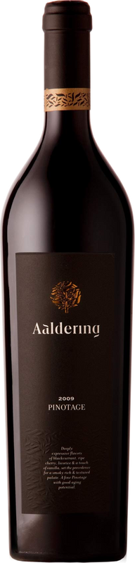 Bottle of Pinotage from Aaldering