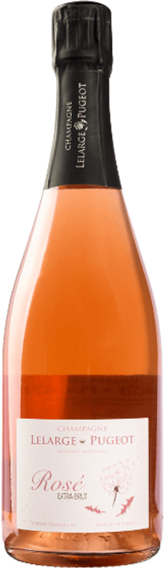 Flasche Champagne Rosé Extra Brut von Lelarge-Pugeot