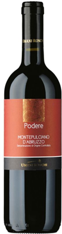 Bottiglia di Podere Montepulciano d'Abruzzo DOC di Umani Ronchi