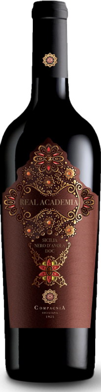 Flasche Real Academia Nero D'Avola Sicila DOC von Montedidio