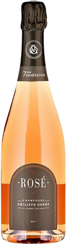 Bottle of Champagne Brut Rosé AOC from Philippe Gonet