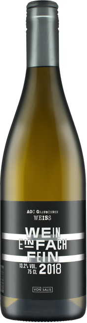 Image of Weinbau von Salis "Wein einfach fein" Weiss - 75cl - Bündner Herrschaft, Schweiz bei Flaschenpost.ch
