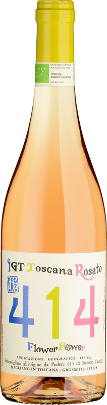 Bottle of Flower Power Rosato IGT from Podere 414