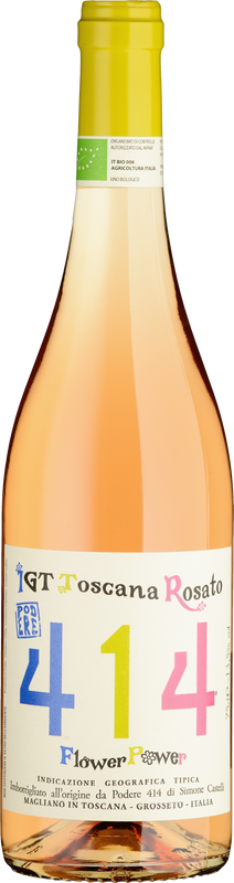 Bouteille de Flower Power Rosato IGT de Podere 414