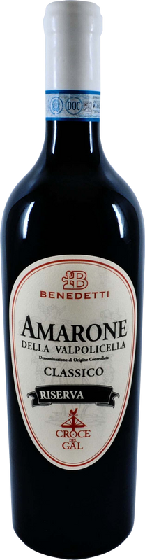 Bottiglia di Amarone Riserva DOC White Label di Benedetti