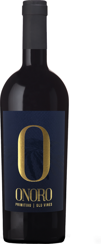Bottiglia di Onoro O Old Vines Primitivo Puglia IGT di Onoro