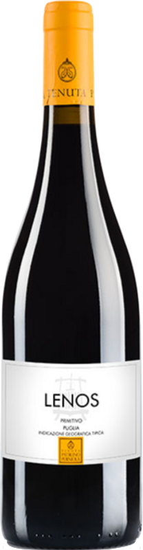 Bottiglia di Lenos Primitivo Puglia IGT di Tenuta Patruno Perniola