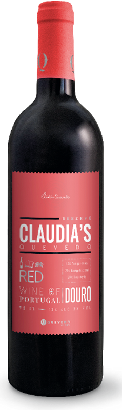 Flasche Claudia's Red von Quevedo