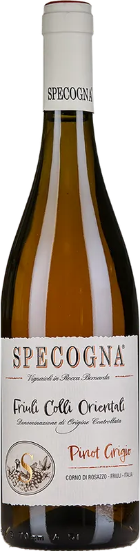 Bottle of Pinot Grigio Colli Orientali del Friuli DOC from Azienda Agricola Specogna