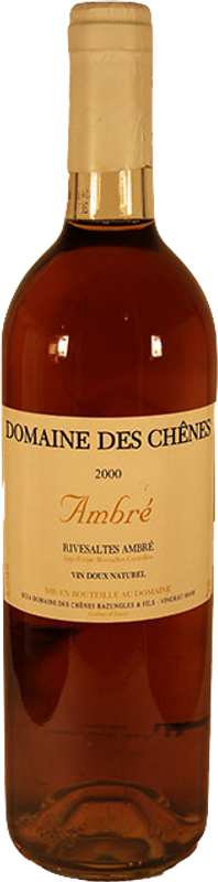 Bottle of Rivesaltes Ambré AOC from Domaine des Chênes