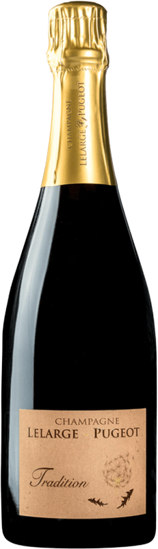 Bottiglia di Champagne Extra Brut Tradition di Lelarge-Pugeot