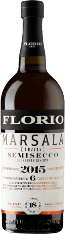 Bottle of Marsala Superiore Riserva DOC Semisecco from Cantina Florio