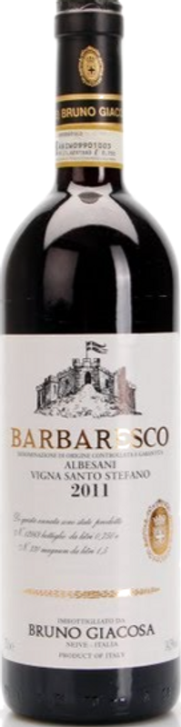 Bottle of Barbaresco DOCG from Bruno Giacosa