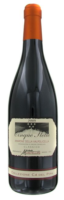 Image of Michele Castellani Amarone della Valpolicella DOC Cinque Stelle Ca'del Pipa - 150cl - Veneto, Italien bei Flaschenpost.ch