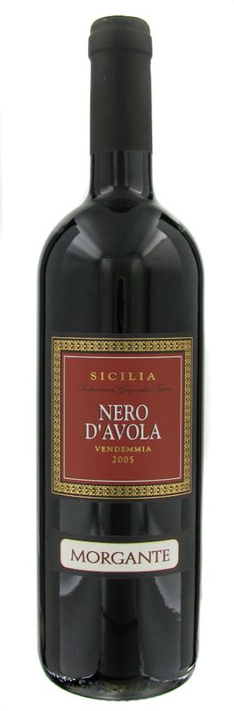 Bouteille de Nero d'Avola Sicilia IGT de Morgante