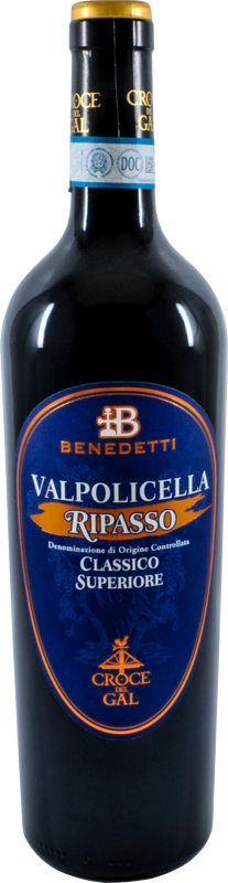 Flasche Ripasso da Recioto Blue Label DOC Croce del Gal von Benedetti