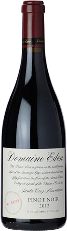 Bottle of Pinot Noir Estate Santa Cruz Mountains from Mount Eden Vineyards