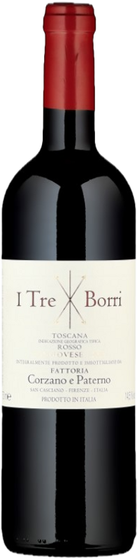 Bottiglia di I Tre Borri Toscana IGT di Fattoria Corzano e Paterno
