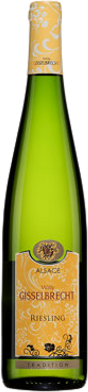 Bouteille de Alsace AOC Riesling Sélection Médaille d'Or MO de Willy Gisselbrecht