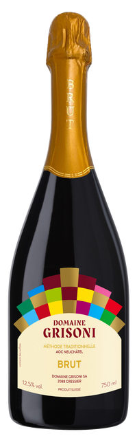 Image of Domaine Grisoni Brut Neuchâtel AOC - 75cl - Neuenburg, Schweiz bei Flaschenpost.ch