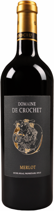 Bouteille de Domaine de Crochet Merlot Etikette Hans Erni Grand Cru de Charles Rolaz / Hammel SA