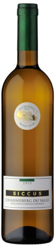 Bottle of Johannisberg du Valais AOC Siccus from Domaine du Mont d'Or