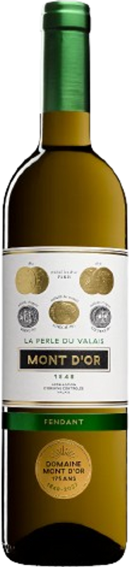 Bottiglia di La Perle du Valais Fendant de Sion AOC di Domaine du Mont d'Or