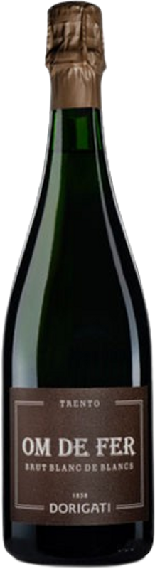 Bottiglia di Om der Fer Trento DOC Brut Blanc de Blancs di Dorigati