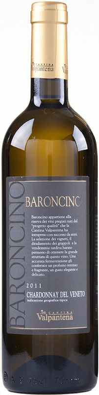 Bottle of Baroncino Chardonnay Veneto IGT from Cantina Valpantena