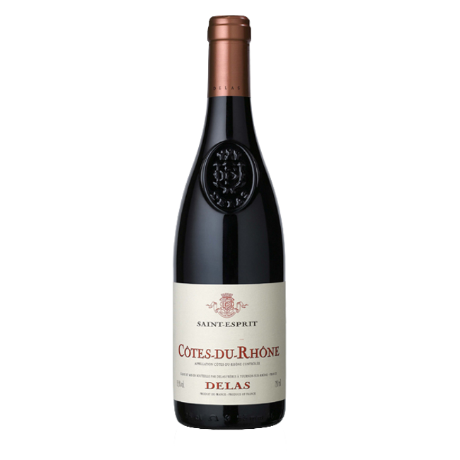 Image of Delas Frères Côtes du Rhône Saint Esprit rouge - 75cl - Côtes du Rhône, Frankreich bei Flaschenpost.ch