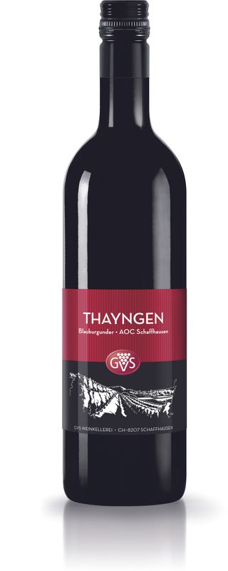 Bottle of Thayngen Blauburgunder from GVS Schachenmann