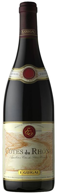 Bottle of Cotes-du-Rhone AC rouge from Guigal