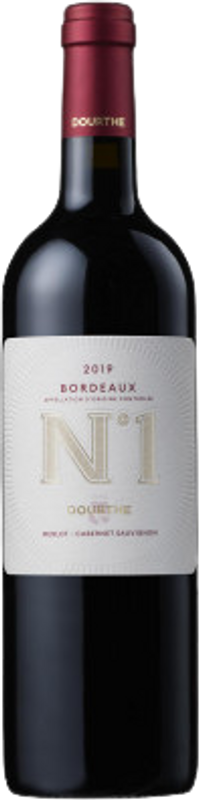 Bottiglia di Bordeaux AOC Rouge Dourthe No 1 di Dourthe