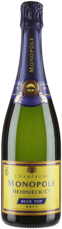 Flasche Champagner Monopole Blue Top Kosher von Heidsieck & Co.