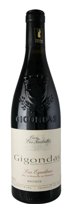 Image of S.C.E.A. de Gigondas Les Espalines Cuvée Les Tendrelles Gigondas AC - 75cl - Côtes du Rhône, Frankreich bei Flaschenpost.ch