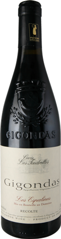 Bouteille de Les Espalines Cuvée Les Tendrelles Gigondas AC de S.C.E.A. de Gigondas