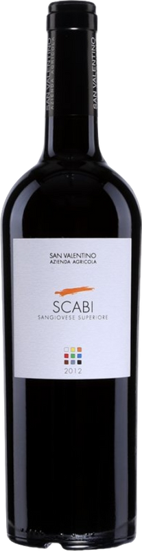 Bottle of Scabi DOC Sangiovese Superiore from San Valentino