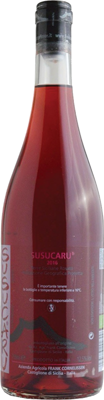 Bouteille de Susucaru Rosato de Frank Cornelissen